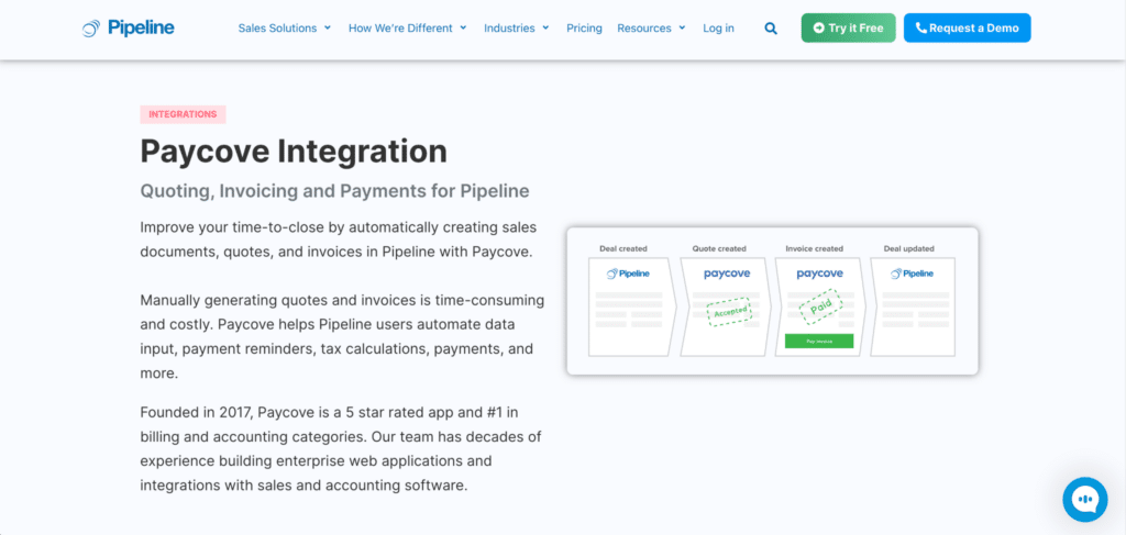 CRM Integration 2- Send Quotes and Proposals, Accept Payment Instantly with Paycove