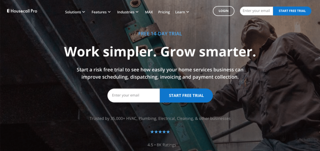 Housecall Pro- Best CRM for Small-Scale Plumbing Jobs