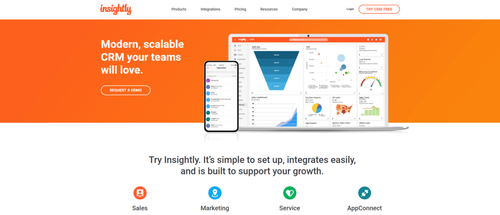 Insightly- Best CRM for Analytics