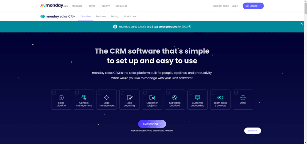 Monday.com- Best for Teams Using CRM and Google Workspace to Collaborate