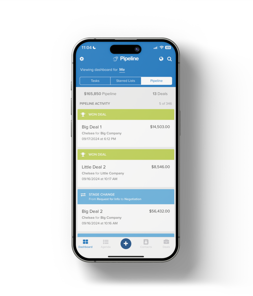 PCRM Mobile App Dashboard 1