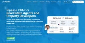 Pipeline CRM- Best CRM for Sales-Focused Real Estate Agents