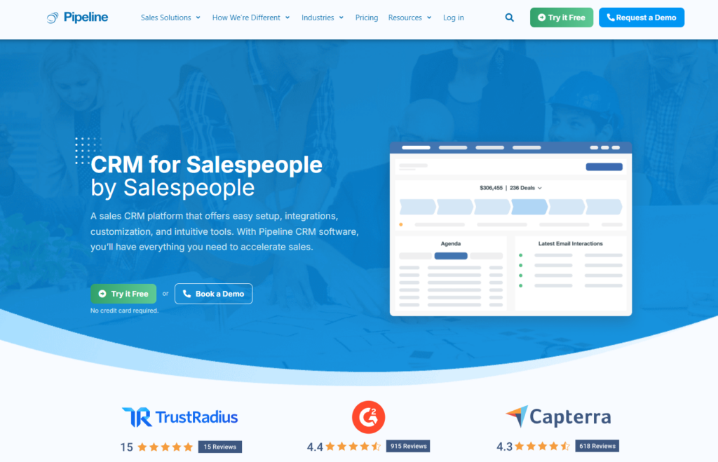 Pipeline CRM- Easy-to-Use AI-Powered Task Assistance for Sales