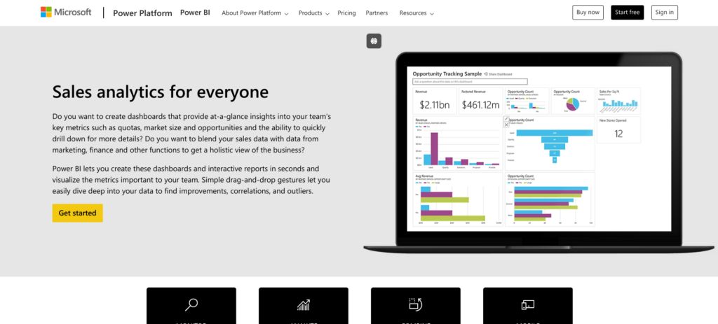 Power BI- Best for Self-Service Data Visualization and Analysis