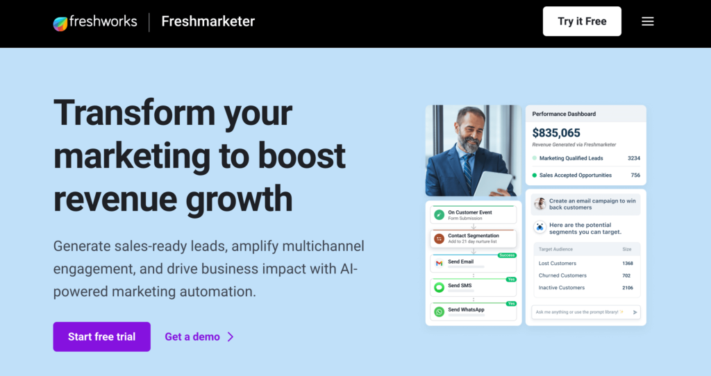 Freshmarketer CRM - best agency CRM list by Pipeline CRM