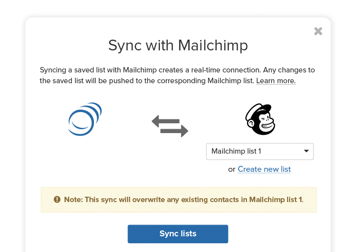 integration mailchimp copy